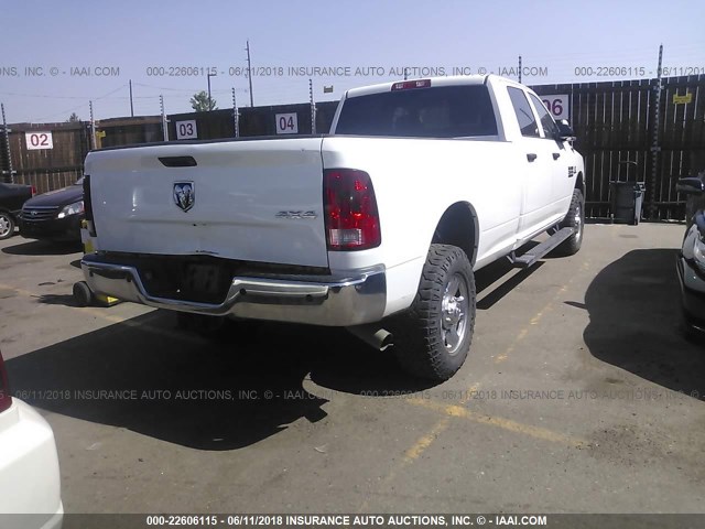 3C6UR5HL8EG162567 - 2014 RAM 2500 ST WHITE photo 4