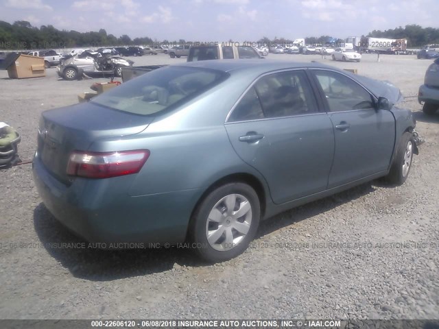 4T1BE46K77U599228 - 2007 TOYOTA CAMRY NEW GENERAT CE/LE/XLE/SE Light Blue photo 4