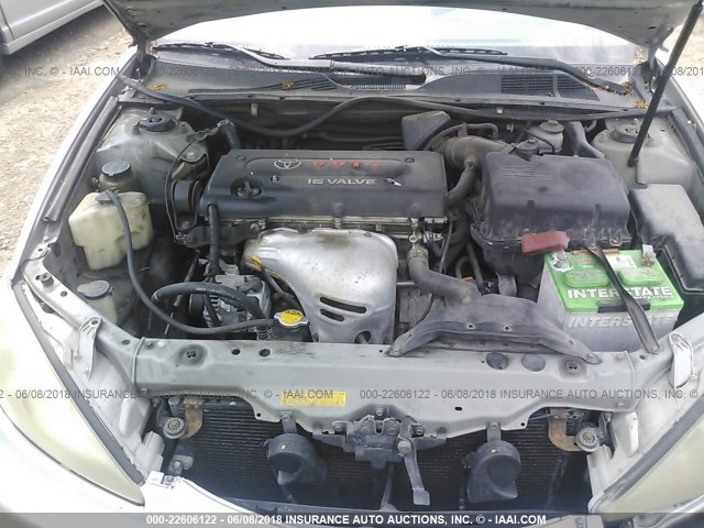 4T1BE32K53U677838 - 2003 TOYOTA CAMRY LE/XLE/SE 银色 照片 10