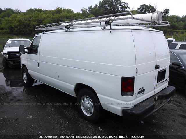 1FTNE2EW4CDA68167 - 2012 FORD ECONOLINE E250 VAN WHITE photo 3