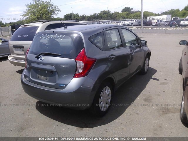 3N1CE2CPXGL395405 - 2016 NISSAN VERSA NOTE S/S PLUS/SV/SL/SR GRAY photo 4