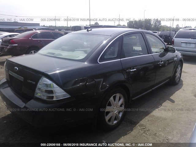 1FAHP25W38G105485 - 2008 FORD TAURUS LIMITED GRAY photo 4