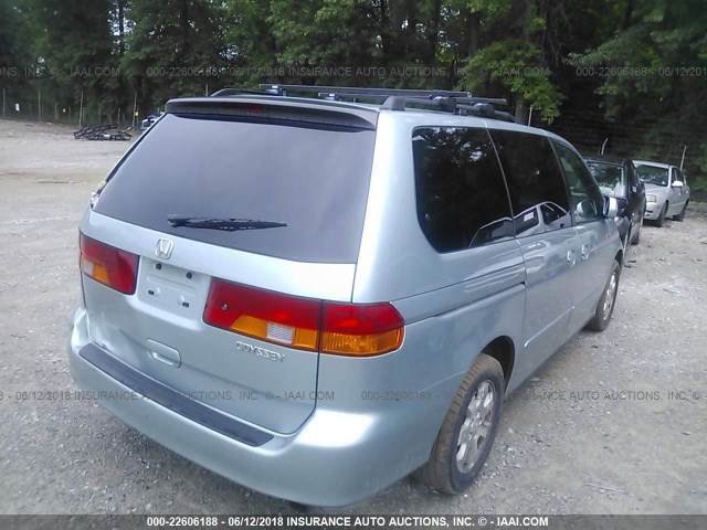 5FNRL180X3B056672 - 2003 HONDA ODYSSEY EXL ღია ლურჯი ფოტო 4