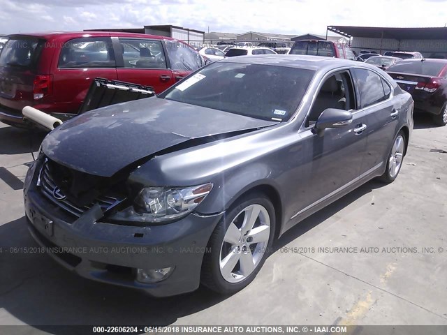 JTHBL5EF3C5110055 - 2012 LEXUS LS 460 GRAY photo 2