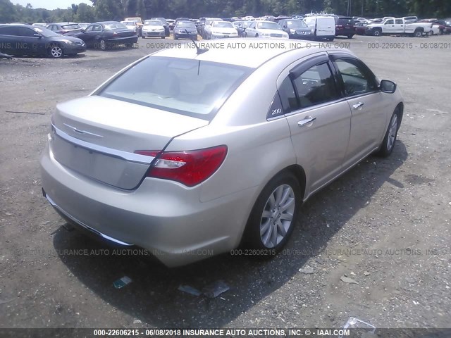 1C3CCBCG1DN608101 - 2013 CHRYSLER 200 LIMITED GOLD photo 4