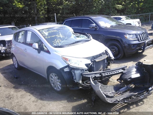 3N1CE2CP2EL406605 - 2014 NISSAN VERSA NOTE S/S PLUS/SV/SL GRAY photo 1