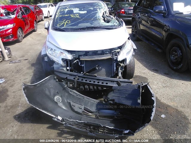 3N1CE2CP2EL406605 - 2014 NISSAN VERSA NOTE S/S PLUS/SV/SL GRAY photo 6