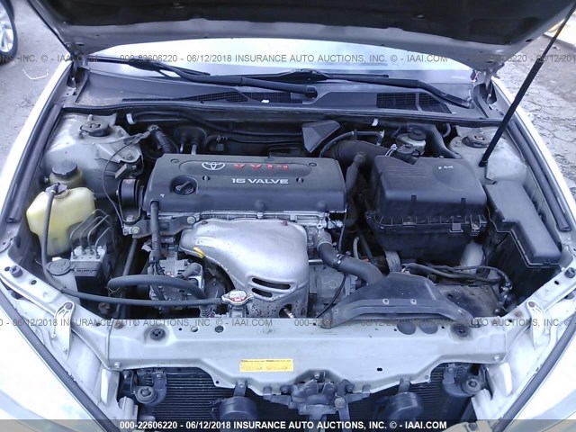 JTDBE32K530163015 - 2003 TOYOTA CAMRY LE/XLE SILVER photo 10