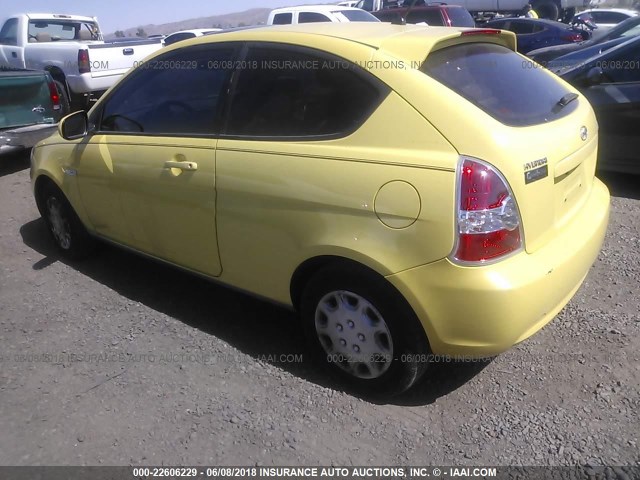 KMHCM3ACXAU181450 - 2010 HYUNDAI Accent BLUE/GS YELLOW photo 3