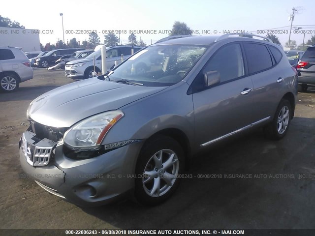 JN8AS5MT8BW156968 - 2011 NISSAN ROGUE S/SV/KROM GRAY photo 2