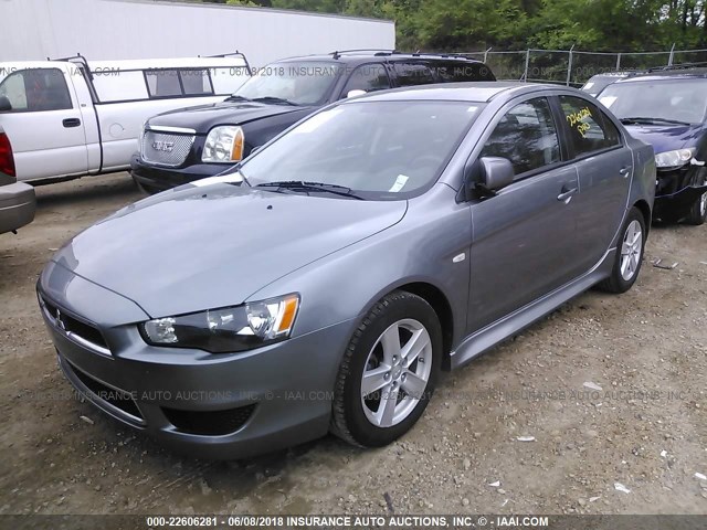 JA32V2FW7EU013019 - 2014 MITSUBISHI LANCER SE GRAY photo 2