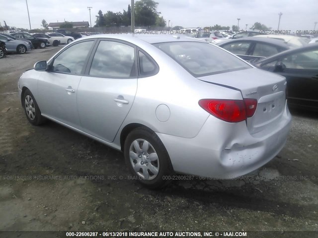 KMHDU46D79U589881 - 2009 HYUNDAI ELANTRA GLS/SE SILVER photo 3