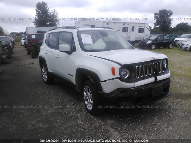 ZACCJBBT3FPB25087 - 2015 JEEP RENEGADE LATITUDE WHITE photo 1