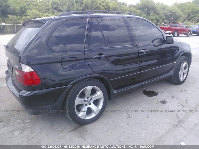 5UXFB53505LV18963 - 2005 BMW X5 4.4I BLACK photo 4
