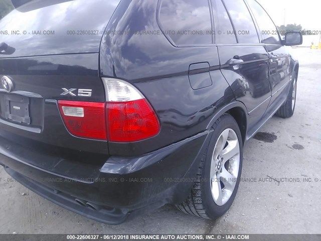 5UXFB53505LV18963 - 2005 BMW X5 4.4I BLACK photo 6
