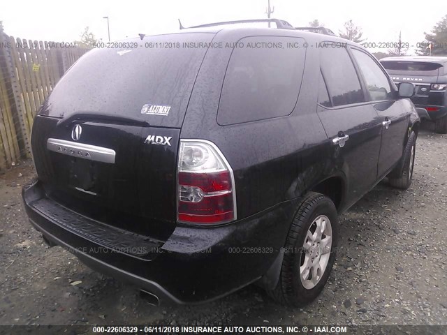 2HNYD18835H543590 - 2005 ACURA MDX TOURING BLACK photo 4