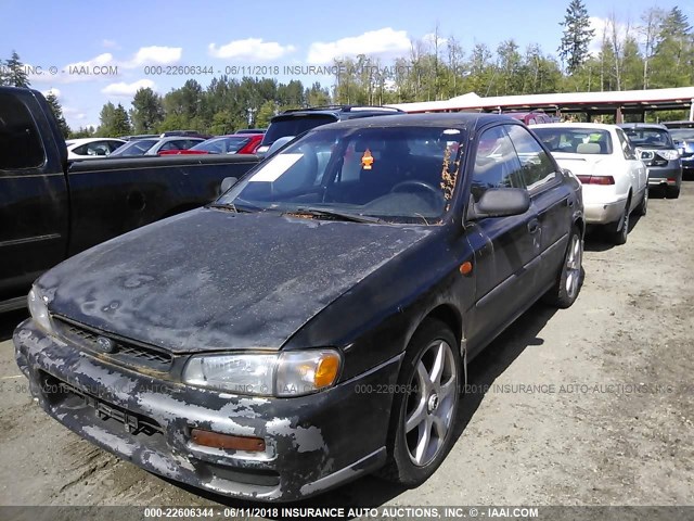 JF1GC4355XH503190 - 1999 SUBARU IMPREZA L BLACK photo 2