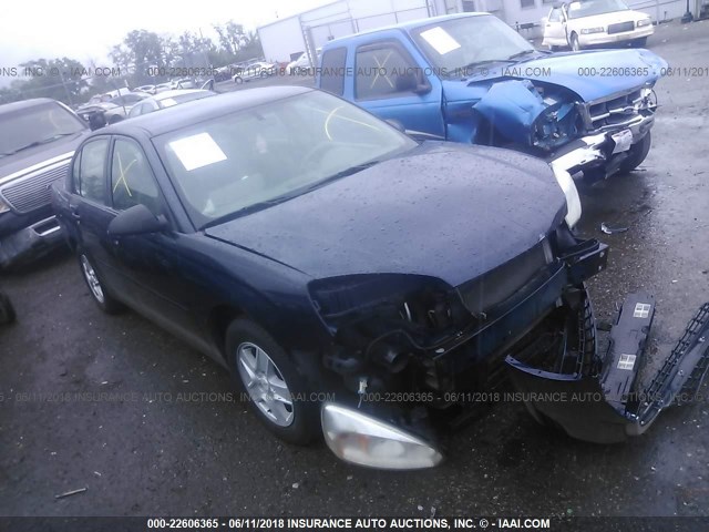 1G1ZT54875F166170 - 2005 CHEVROLET MALIBU LS მუქი ლურჯი ფოტო 1