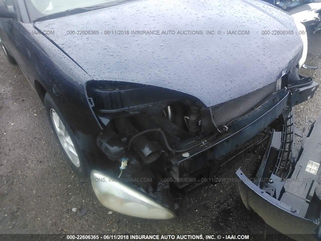 1G1ZT54875F166170 - 2005 CHEVROLET MALIBU LS მუქი ლურჯი ფოტო 6