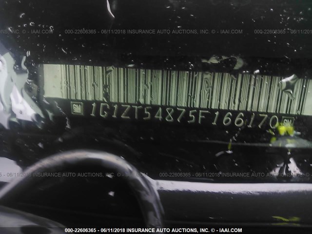 1G1ZT54875F166170 - 2005 CHEVROLET MALIBU LS მუქი ლურჯი ფოტო 9