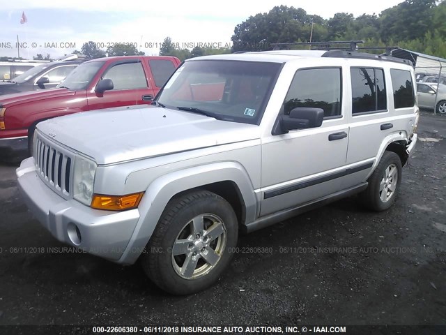 1J8HG48K36C342554 - 2006 JEEP COMMANDER ნაცრისფერი ფოტო 2