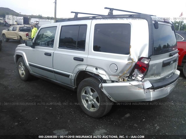 1J8HG48K36C342554 - 2006 JEEP COMMANDER ნაცრისფერი ფოტო 3