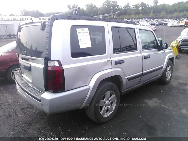 1J8HG48K36C342554 - 2006 JEEP COMMANDER ნაცრისფერი ფოტო 4