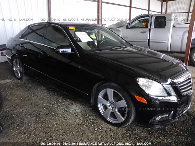 WDDHF8HB6BA427854 - 2011 MERCEDES-BENZ E 350 4MATIC BLACK photo 1