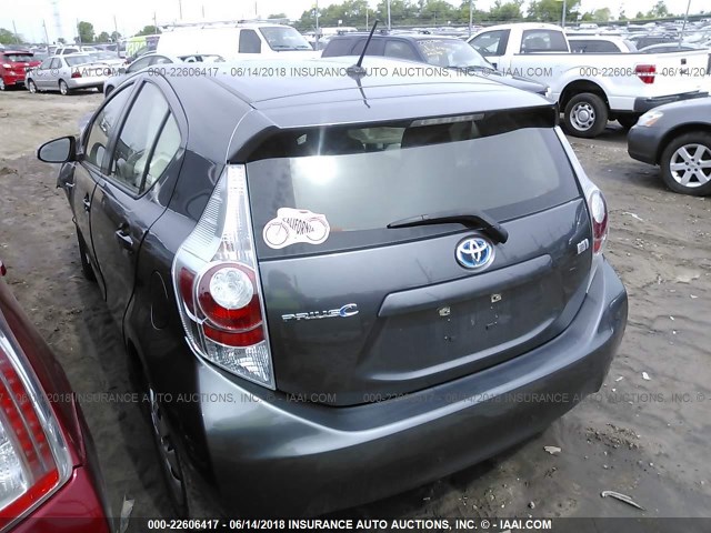 JTDKDTB34E1078921 - 2014 TOYOTA PRIUS C GRAY photo 3