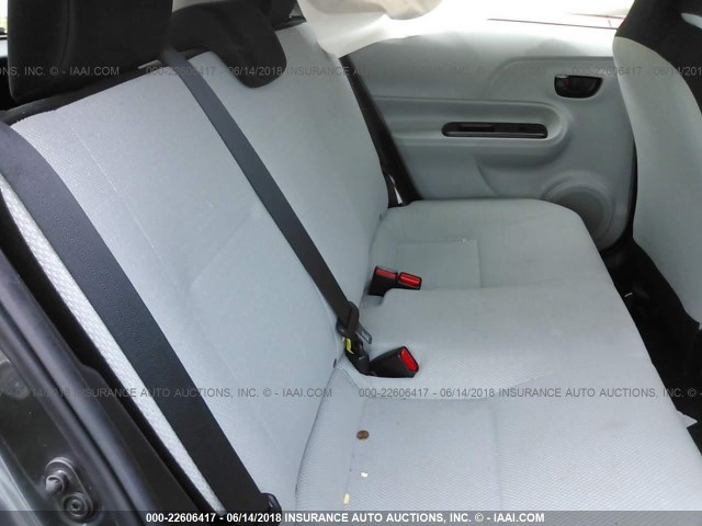 JTDKDTB34E1078921 - 2014 TOYOTA PRIUS C GRAY photo 8