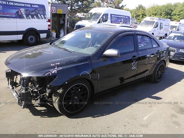 4T1BE46K58U254796 - 2008 TOYOTA CAMRY CE/LE/XLE/SE BLACK photo 2