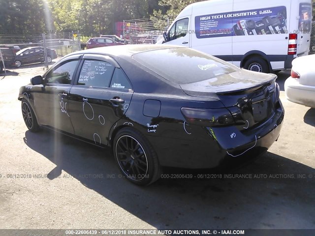 4T1BE46K58U254796 - 2008 TOYOTA CAMRY CE/LE/XLE/SE BLACK photo 3