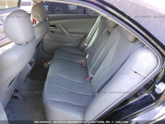 4T1BE46K58U254796 - 2008 TOYOTA CAMRY CE/LE/XLE/SE BLACK photo 8