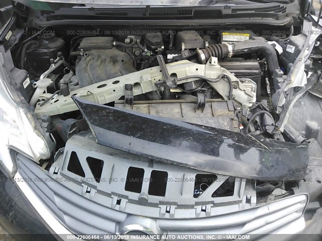 3N1CE2CP7FL395246 - 2015 NISSAN VERSA NOTE S/S PLUS/SV/SL/SR BLACK photo 10