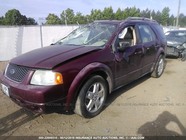 1FMDK06165GA45448 - 2005 FORD FREESTYLE LIMITED RED photo 2