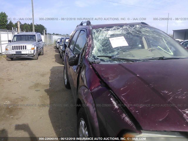 1FMDK06165GA45448 - 2005 FORD FREESTYLE LIMITED RED photo 6
