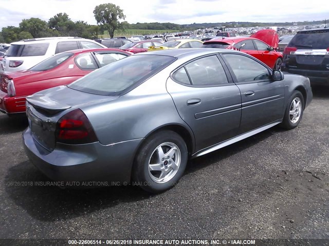 2G2WP522241214309 - 2004 PONTIAC GRAND PRIX GT GRAY photo 4