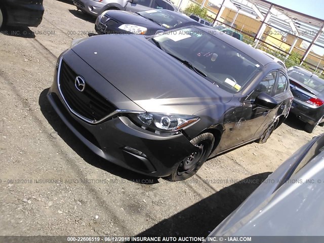 JM1BM1T70F1242995 - 2015 MAZDA 3 SV GRAY photo 2