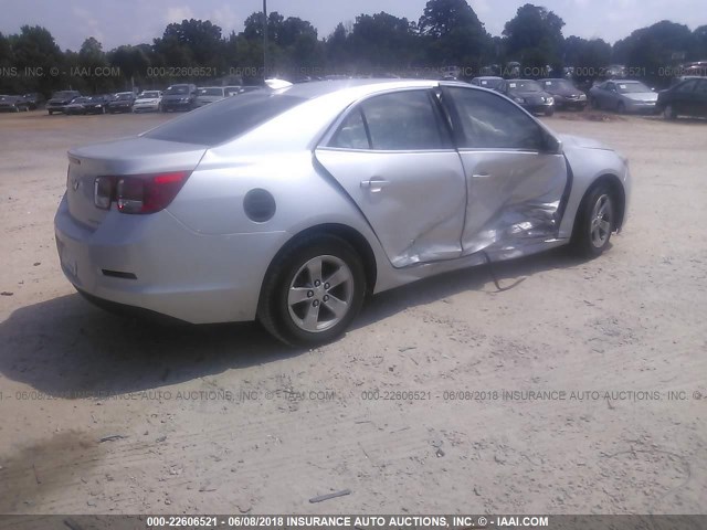 1G11C5SL6FU101067 - 2015 CHEVROLET MALIBU 1LT 银色 照片 4