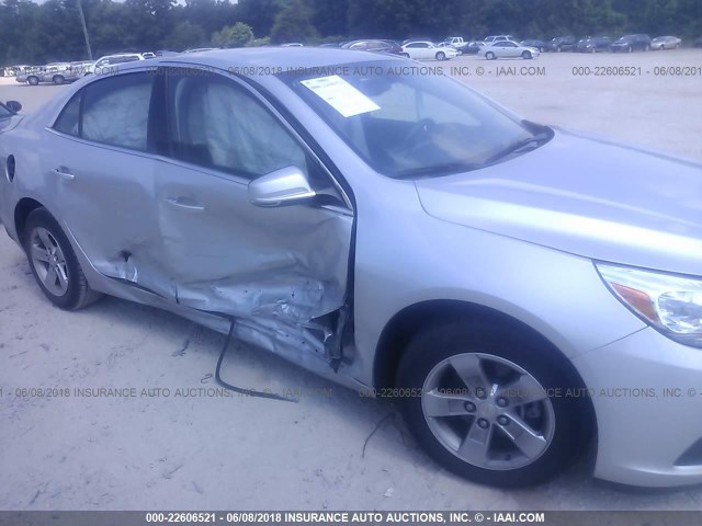 1G11C5SL6FU101067 - 2015 CHEVROLET MALIBU 1LT 银色 照片 6