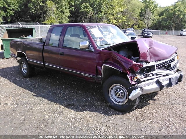 1GCGC29K9RE206651 - 1994 CHEVROLET GMT-400 C2500 MAROON photo 1