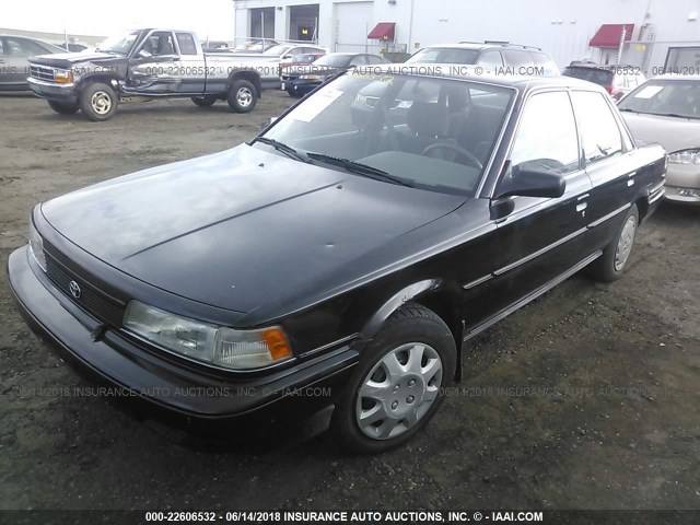 JT2SV21E2M3432442 - 1991 TOYOTA CAMRY DLX BLACK photo 2