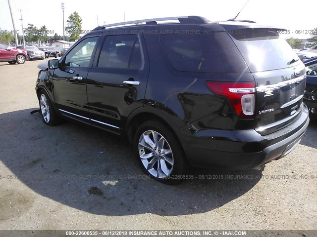 1FM5K7F86FGC57939 - 2015 FORD EXPLORER LIMITED 黑色 照片 3