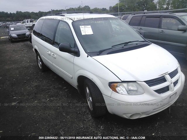 2D4GP44L07R237712 - 2007 DODGE GRAND CARAVAN SXT WHITE photo 1