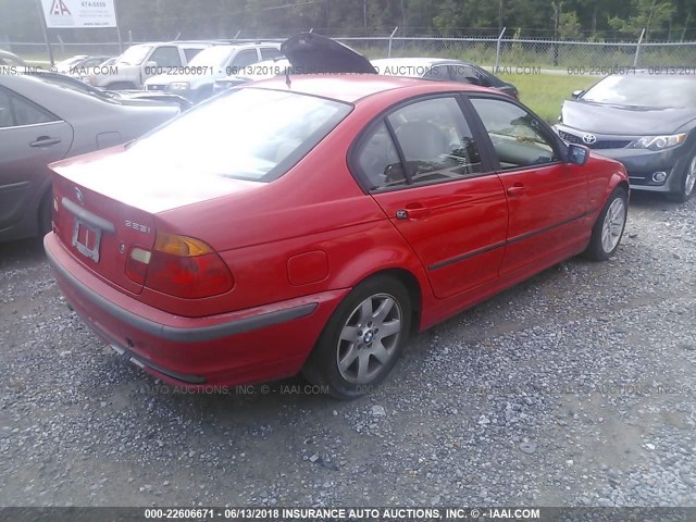 WBAAM3334XCA83196 - 1999 BMW 323 I AUTOMATIC RED photo 4