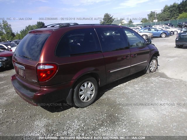 2A4GP54L67R260151 - 2007 CHRYSLER TOWN & COUNTRY TOURING MAROON photo 4