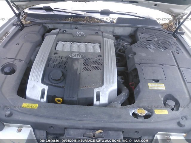 KNALD124645041438 - 2004 KIA AMANTI GRAY photo 10