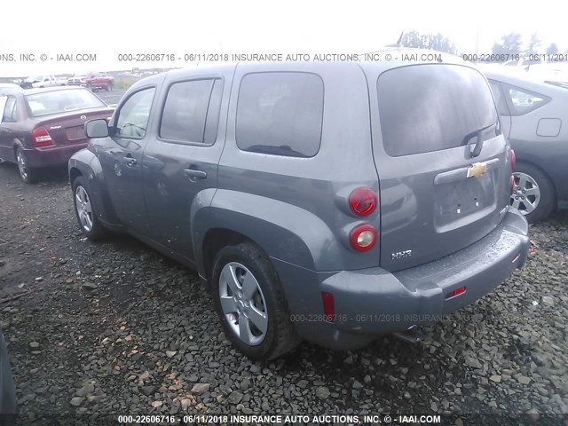 3GNCA33B79S506124 - 2009 CHEVROLET HHR LS ნაცრისფერი ფოტო 3
