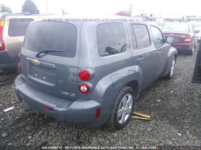 3GNCA33B79S506124 - 2009 CHEVROLET HHR LS ნაცრისფერი ფოტო 4