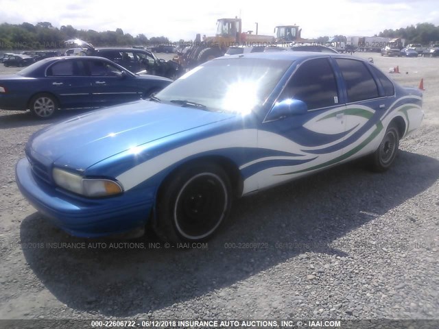 1G1BL52W5TR102529 - 1996 CHEVROLET CAPRICE CLASSIC BLUE photo 2